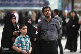 مراسم روز عفاف و حجاب در میدان امام حسین (ع)