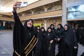 تشرف 313 خادمه حرم امام زاده صالح به قم