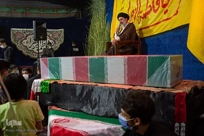 مراسم وداع با شهید گمنام در قزوین