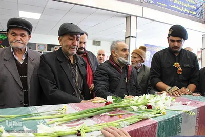 وداع بازاریان بیرجند با شهید گمنام
