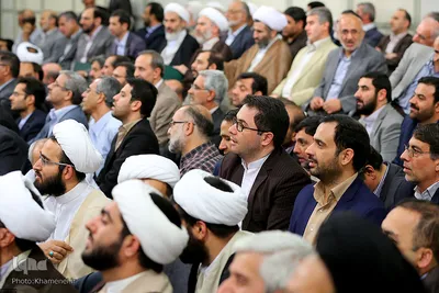 دیدار جمعی از اساتید دانشگاه‌ها با رهبرمعظم انقلاب