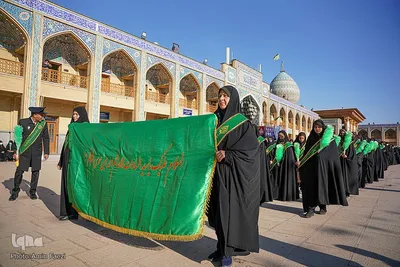 آیین گلاب شویی حرم مطهر حضرت شاهچراغ علیه السلام