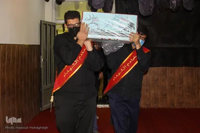 مراسم استقبال و وداع با شهید گمنام در جهاددانشگاهی سمنان