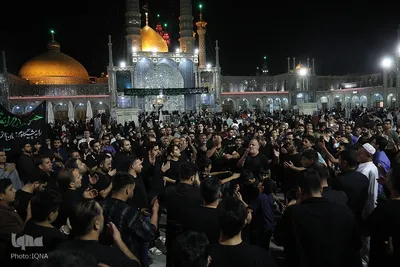 عزاداری شب شهادت امام جواد(ع) در حرم حضرت معصومه(س)