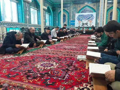 محفل جزء خوانی قرآن کریم در اهر