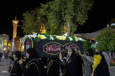 تشیع نمادین حضرت زهرا (س) در شاهچراغ(ع)