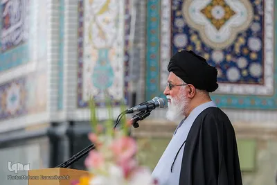 تشییع پیکر شهید حجت الاسلام محمد اصلانی در حرم مطهر رضوی
