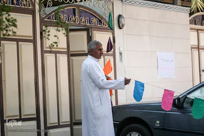 اقامه نماز عید فطر در محله منبع آب اهواز 