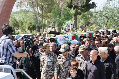 تشییع پیکر شهید مدافع وطن در مراغه