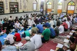 جزءخوانی قرآن در حسینیه آیت‌الله سید عدنان غُریفی خرمشهر