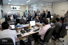 بازدید دکتر علی منتظری، ريیس اسبق جهاد دانشگاهی از ایکنا
