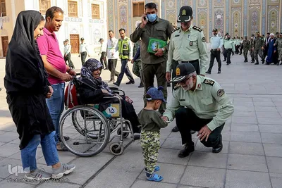 ادای احترام فراجا فارس به مقام حضرت شاهچراغ(ع)