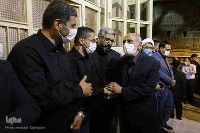 مراسم وداع با پیکر حجت الاسلام و المسلمین سید محمود دعایی در حسینیه جماران