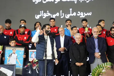 مراسم بدرقه تیم ملی فوتبال ایران در میدان انقلاب