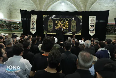 سوگ رضوی در حرم مطهر امامزاده علی بن جعفر(ع) قم