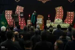 آیین وداع با پیکرهای مطهر چهار شهید گمنام دوران دفاع مقدس در حرم مطهر شاهچراغ(ع)‎