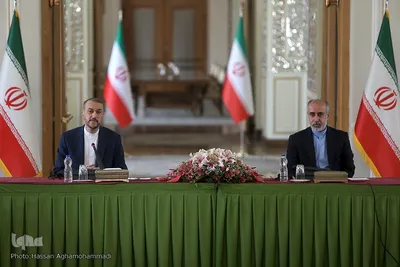 نشست خبری حسین امیرعبداللهیان، وزیر امور خارجه