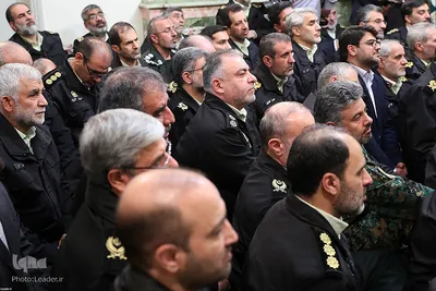 دیدار جمعی از فرماندهان و مسئولان نیروی انتظامی با رهبر انقلاب