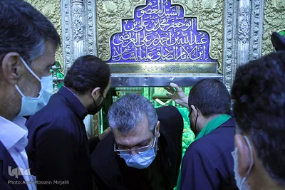 غبار روبی امامزاده جعفر (ع) یزد به مناسبت میلاد حضرت زینب کبری (س)‎‎