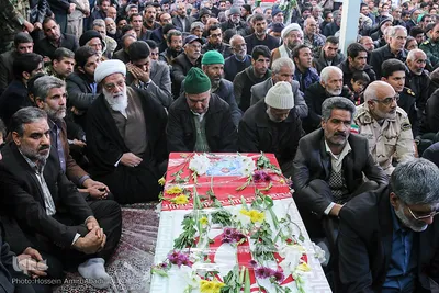 مراسم تشییع شهید هادی کاردیده در بیرجند