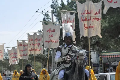 ورود نمادین کاروان حسینی به سرزمین کربلا