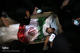 وداع با پیکر شهید مدافع امنیت «مهدی زاهدلویی» در قم
