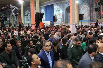 مراسم بزرگداشت دومین سالگرد شهید مدافع امنیت علی نظری در مسجد جامع ملایر