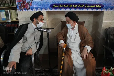 آیین تودیع و معارفه مدیر مرکز خدمات حوزه های علمیه استان سمنان