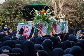 مراسم تشییع شهدای گمنام در سمنان
