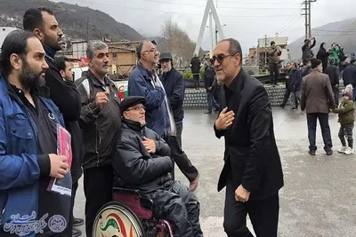 تشییع پیکر مطهر سرهنگ پاسدار شهید محمدمهدی باقری در شهر زیرآب سوادکوه
