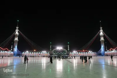 چراغانی مسجد جمکران در آستانه نیمه شعبان