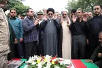 تشییع پیکر بسیجی شهید «امیر حسین‌پور» در تبریز‎