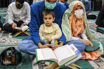 محفل انس با قران در مسجد صاحب‌الزمان سعادت آباد