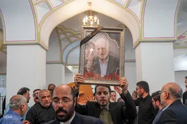 مراسم خاک سپاری خادم‌القرآن عبدالرسول عبایی