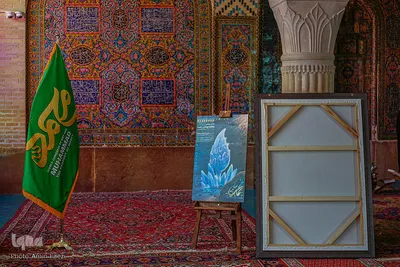 اجرای زنده نقاشی‌ توسط حسن روح الامین
