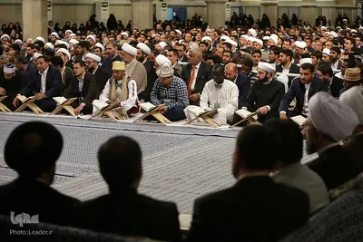 دیدار مسئولین و شرکت کنندگان سی‌وششمین دوره مسابقات بین‌المللی قرآن با رهبر انقلاب