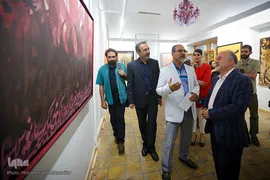 افتتاح نمایشگاه نقاشی خط ربنا