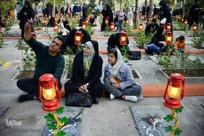 گلزار شهدای تهران، در روز شهادت امام رئوف