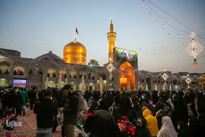 لحظه تحویل سال در حرم مطهر رضوی

