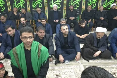 مراسم عزاداری شب نهم محرم در بیت نماینده ولی‌ فقیه در لرستان