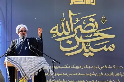 مراسم سالگرد شهادت سیدحسن نصرالله در تبریز