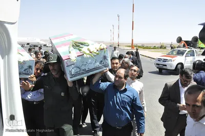 ورود پیکر سه شهید گمنام به خراسان جنوبی