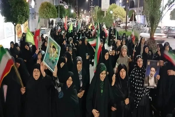 حماسه مردم هادی‌شهر در هشتاد‌وچهارمین شب تجمعات مردمی + عکس