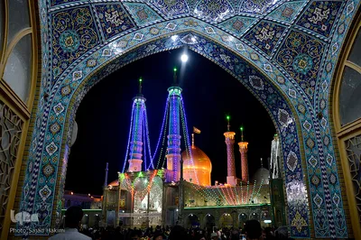  حرم مطهر و نورانی کریمه اهل بیت(ع)، حضرت فاطمه معصومه(س) در شهر مقدس قم