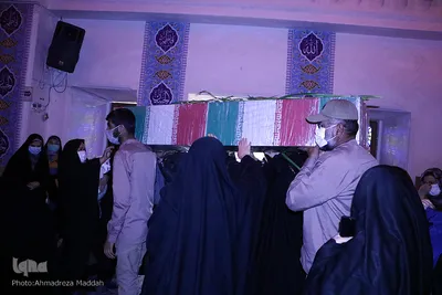 مراسم عزاداری دهه فاطمیه با حضور شهید گمنام‎‎