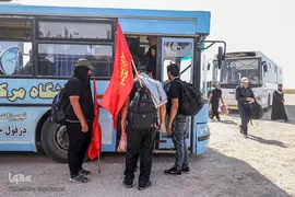 زائران و موکب‌داران در پایانه مرزی چذابه