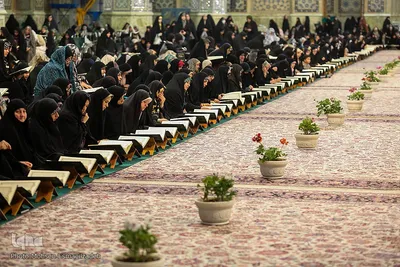  جزء خوانی قرآن کریم در حرم امام رضا(ع)
