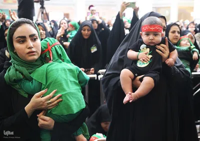 مراسم شیرخوارگان حسینی در حرم مطهر شاهچراغ(ع)
