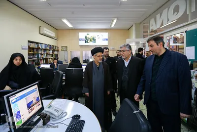 بازدید حجت الاسلام و المسملین سید سعیدرضا عاملی، دبیر شورای عالی انقلاب فرهنگی از تحریریه ایکنا