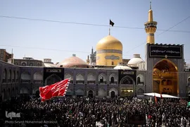 عزاداری شهادت امام رضا(ع) در حرم مطهر رضوی